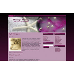 Massage Therapist WP Theme – Free PLR Website