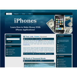 iPhones WordPress Theme – Free MRR Website