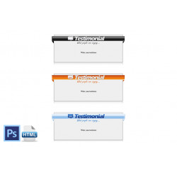 HTML PSD Testimonial Boxes Style 2 – Free MRR Website