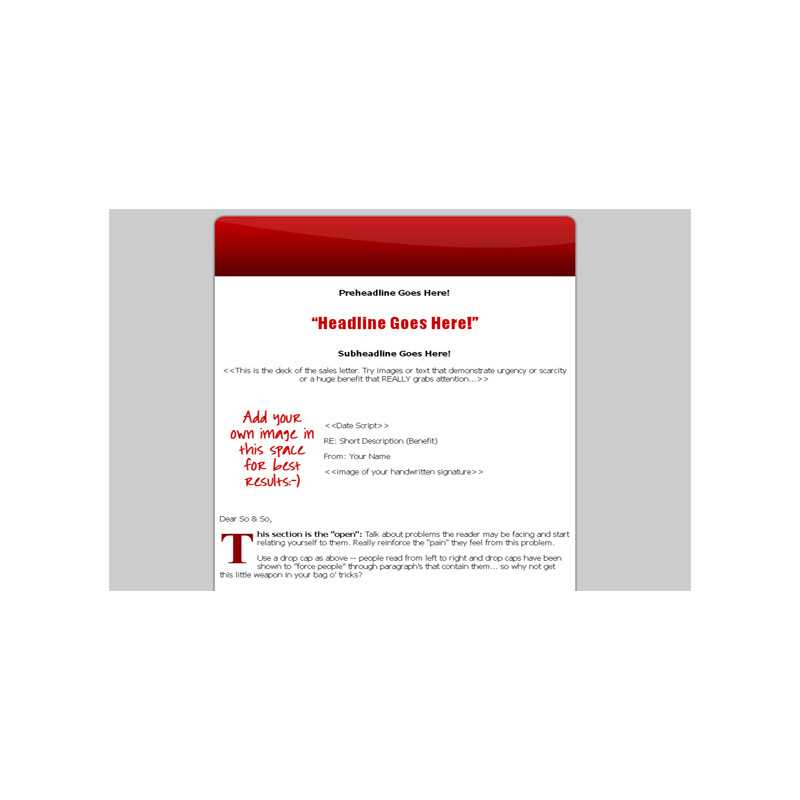 Red HTML Website Template – Free PLR Website