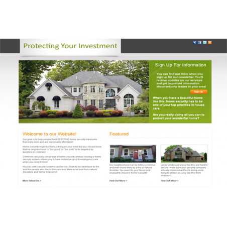 Real Estate HTML and PSD Template – Free PLR Website
