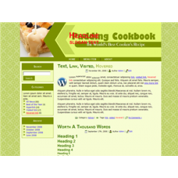 Pudding Cookbook WP Theme – Free PLR Website