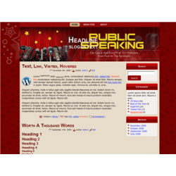 Public Speaking WP Theme – Free PLR Website
