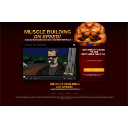 Muscle Building WordPress Video Squeeze Page – Free MRR Website