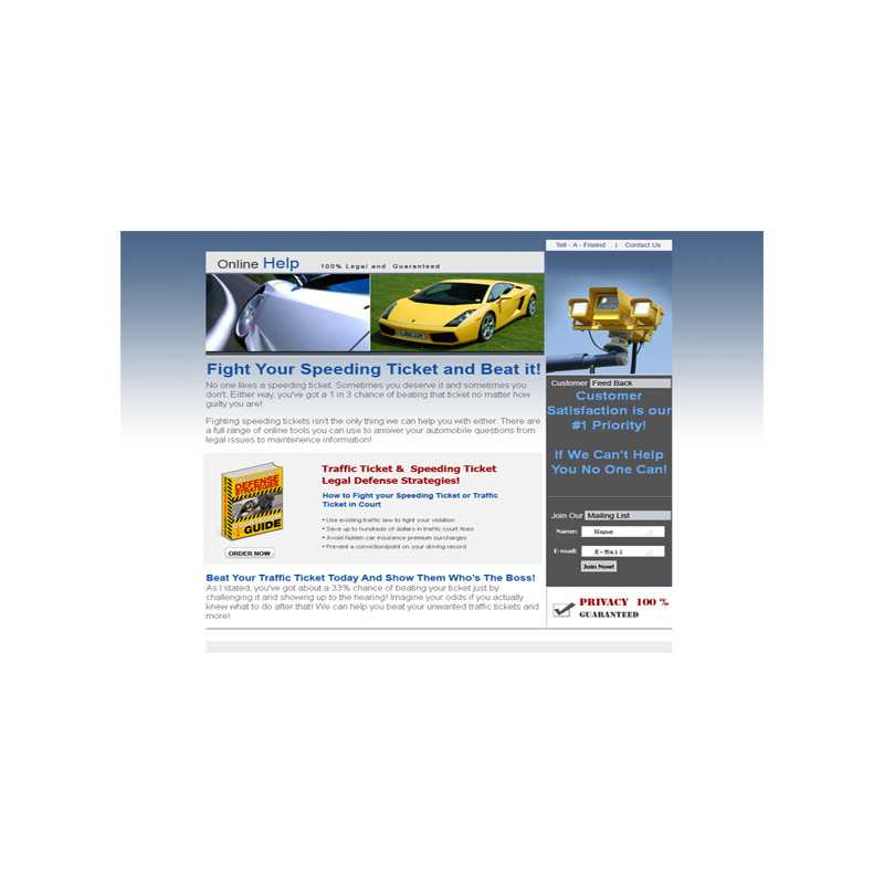 Legal Help HTML and PSD Template – Free PLR Website