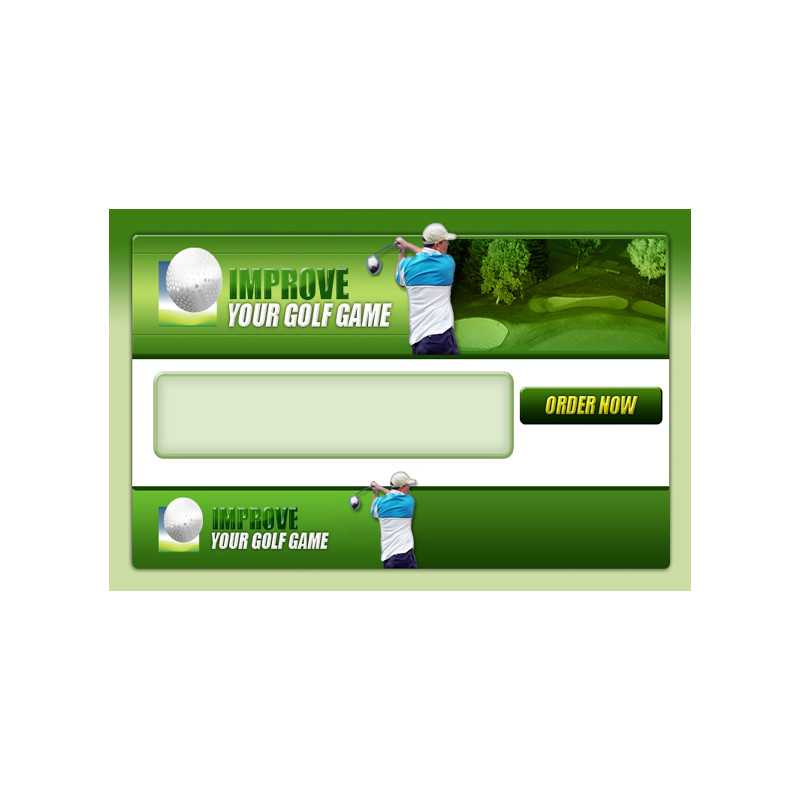 Golf PSD Website Template – Free PLR Website