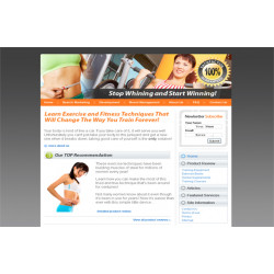 Fitness Techniques HTML and PSD Template – Free PLR Website