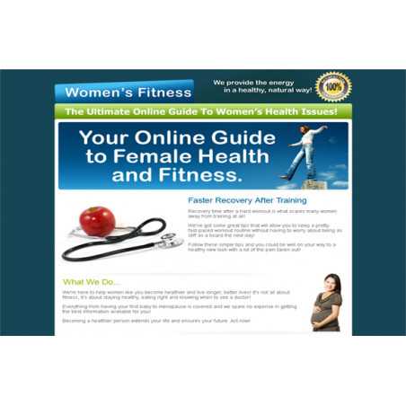 Female Health HTML and PSD Template – Free PLR Website