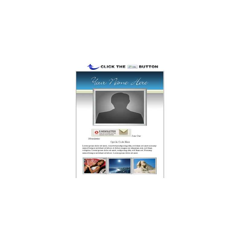 Facebook Page HTML Template Edition 6 – Free PLR Website