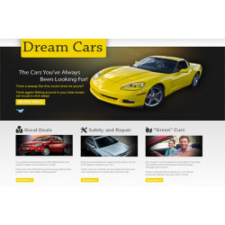 Dream Cars HTML and PSD Template – Free PLR Website