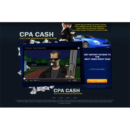 CPA Money HTML Video Squeeze Page – Free MRR Website