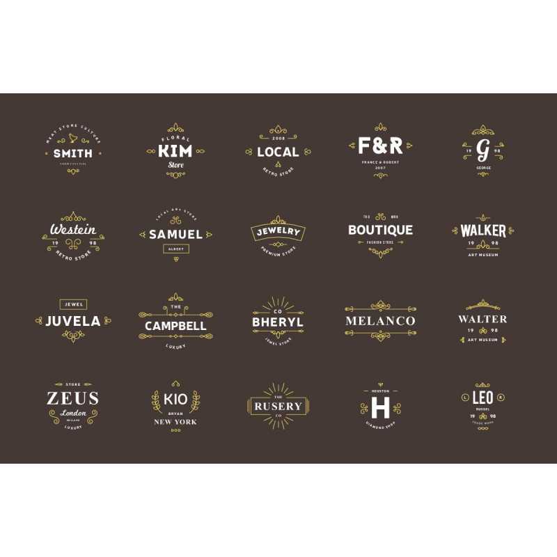 20 Amazing Decorative Logos Fully Customizable